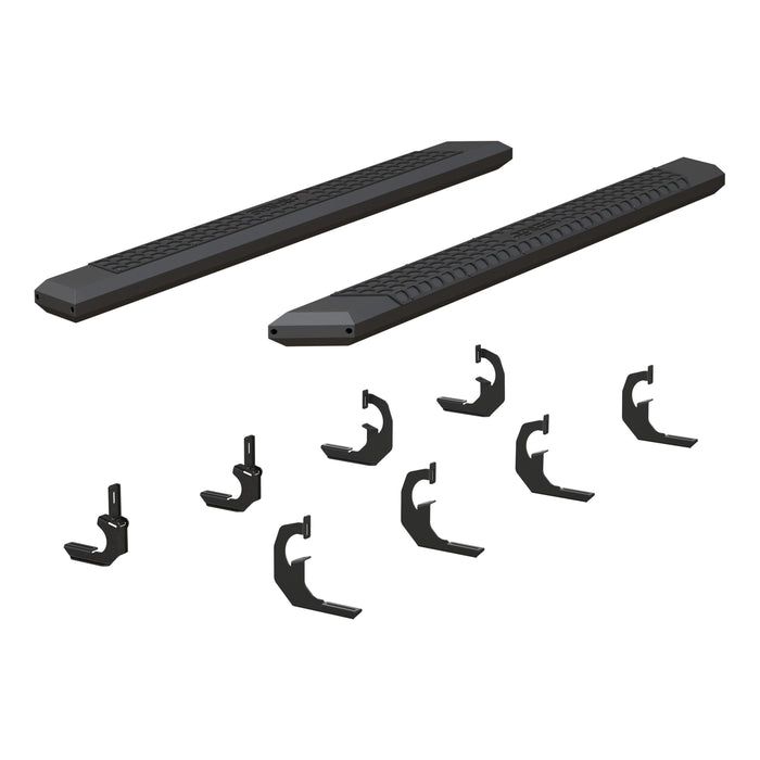ARIES 2556021 AdvantEDGE 5-1/2" x 75" Black Aluminum Side Bars, Select Silverado, Sierra for Select Chevrolet Silverado 2500 HD