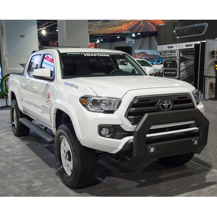 ARIES 2556023 AdvantEDGE 5-1/2" x 85" Black Aluminum Side Bars, Select Toyota Tacoma for Select Toyota Tacoma