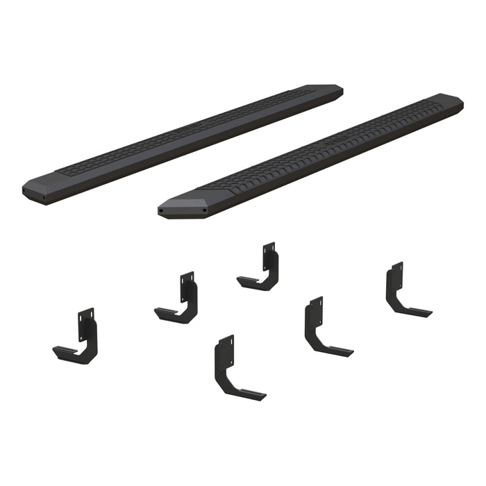 ARIES 2556024 AdvantEDGE 5-1/2" x 91" Black Aluminum Side Bars, Select Ford F250, F350, F450 for Select Ford F-250