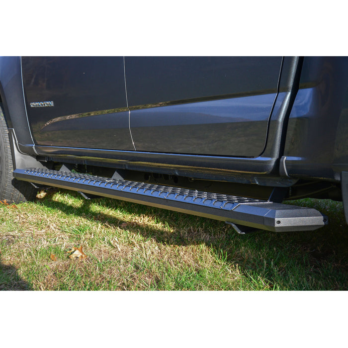 ARIES 2556044 AdvantEDGE 5-1/2" x 85" Black Aluminum Side Bars, Select Colorado, Canyon for Select Chevrolet Colorado