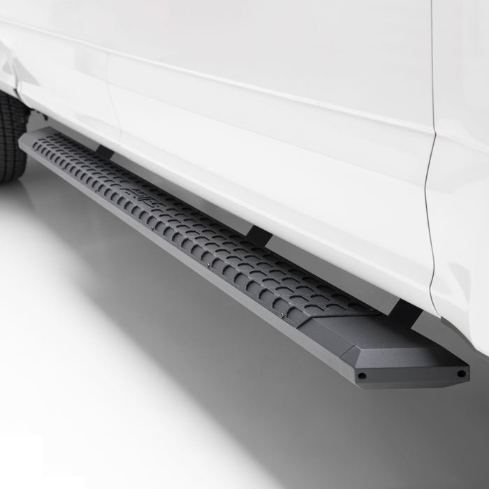 ARIES 2556045 AdvantEDGE 5-1/2" x 75" Black Aluminum Side Bars, Select Nissan Titan for Select Nissan TITAN