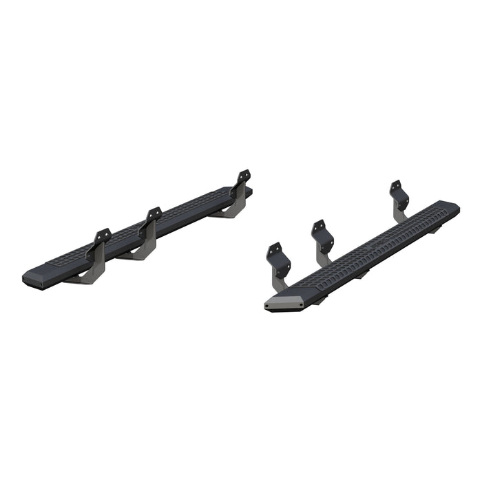 ARIES 2556048 AdvantEDGE 5-1/2" x 91" Black Aluminum Side Bars, Select Ford F-Series Crew Cab for Select Ford F-150