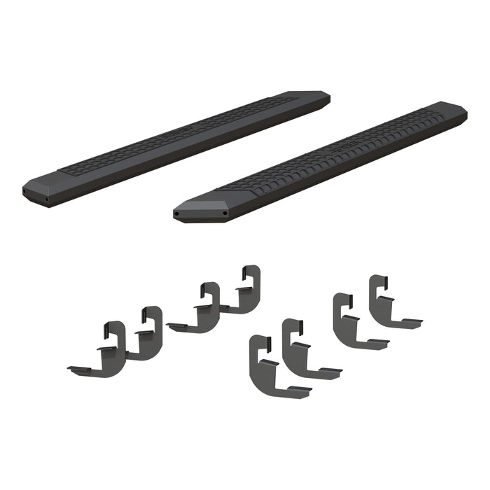 ARIES 2556051 AdvantEDGE 5-1/2" x 75" Black Aluminum Side Bars, Select Silverado, Sierra Crew for Select Chevrolet Silverado 1500