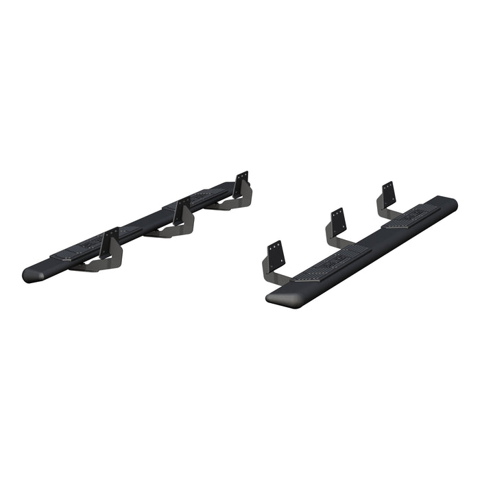 ARIES 2558007 AscentStep 5-1/2" x 91" Black Steel Running Boards, Select Ram 1500 Crew Cab for Select Ram 1500