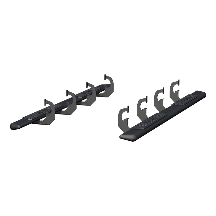 ARIES 2558047 AscentStep 5-1/2" x 91" Black Steel Running Boards, Select Chevrolet, GMC for Select Chevrolet Silverado 2500 HD