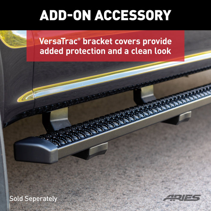 ARIES 2559006 SlimGrip 5" x 88" Black Aluminum Running Boards, Fits Select RAM 1500, 2500, 3500, 4500, 5500 for Select Ram 2500