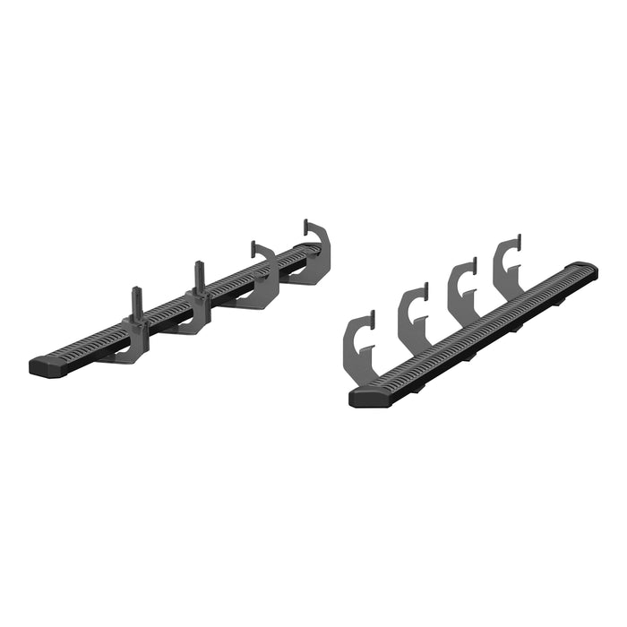 ARIES 2559046 SlimGrip 5" x 88" Black Aluminum Running Boards, Fits Select Chevrolet Silverado, GMC Sierra for Select Chevrolet Silverado 2500 HD