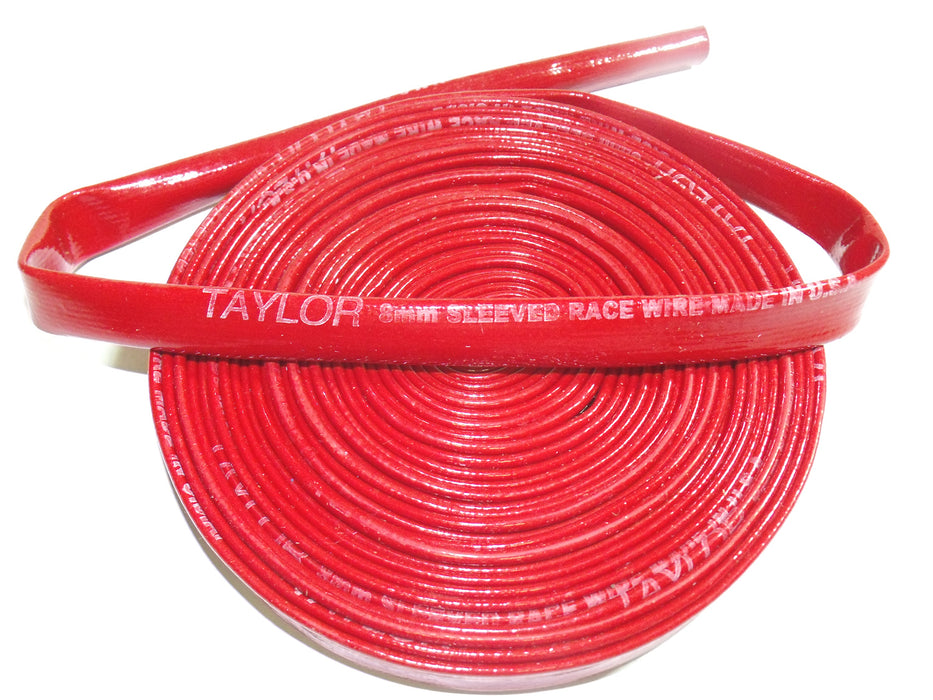 Taylor Cable 2682 Performance Protecting Sleeving; 3/8 In. O.D.; 25 Ft. Long; Red; - Truck Part Superstore