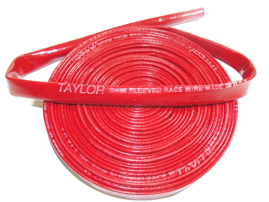 Taylor Cable 2682 Performance Protecting Sleeving; 3/8 In. O.D.; 25 Ft. Long; Red; - Truck Part Superstore