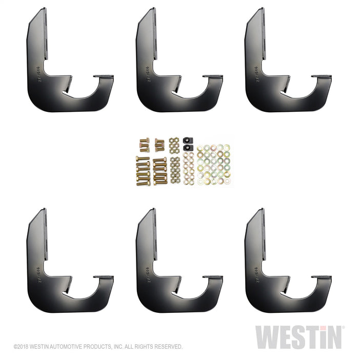 Westin 27-2145 Running Board Mount Kit; Black Finish; For Double Cab; - Truck Part Superstore