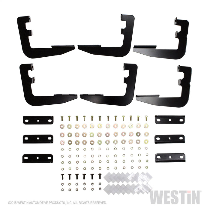 Westin 27-2245 Running Board Mount Kit; Black Finish; For Quad Cab; - Truck Part Superstore