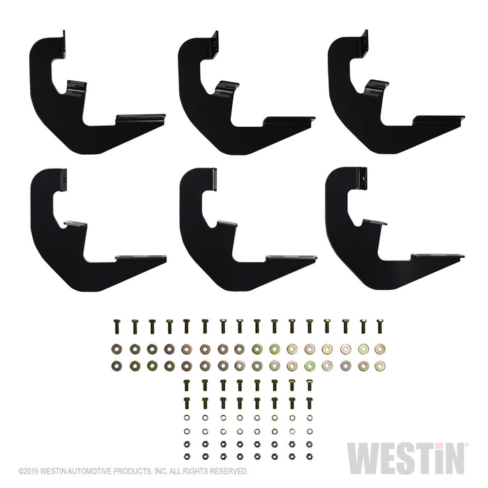 Westin 27-2255 Running Board Mount Kit; Black; For Double Cab; - Truck Part Superstore