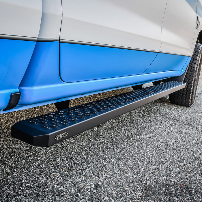 Westin 27-74745 Grate Steps Running Boards; Textured Black; 90 in.; Mount Kit Not Included; - Truck Part Superstore