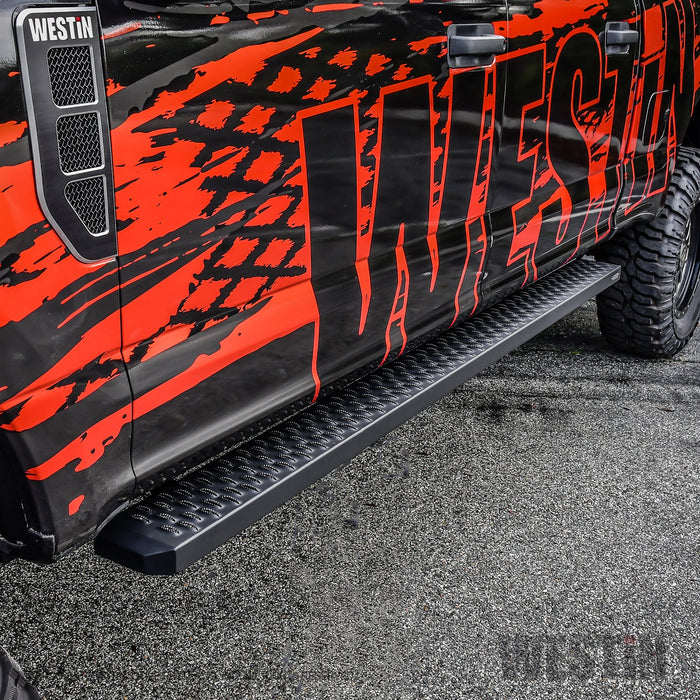 Westin 27-74745 Grate Steps Running Boards; Textured Black; 90 in.; Mount Kit Not Included; - Truck Part Superstore