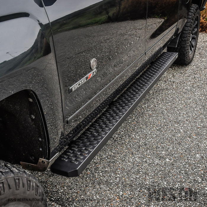 Westin 27-74755 Grate Steps Running Boards; Textured Black; 86 in.; Mount Kit Not Included; - Truck Part Superstore