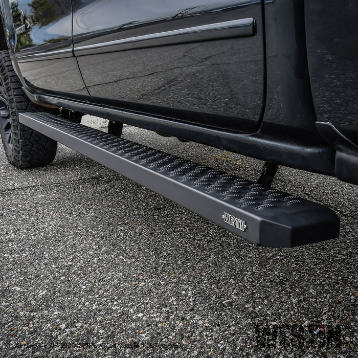 Westin 27-74755 Grate Steps Running Boards; Textured Black; 86 in.; Mount Kit Not Included; - Truck Part Superstore