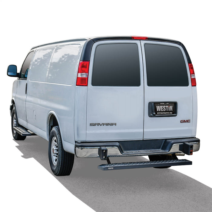 Westin 27-81015 Grate Steps Running Boards; Textured Black; Single 54 in. Passenger Sliding; - Truck Part Superstore
