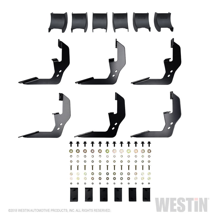 Westin 28-51275 R5 Nerf Step Bars; 5 in. Black; Incl. Hardware; No Drilling Required; - Truck Part Superstore