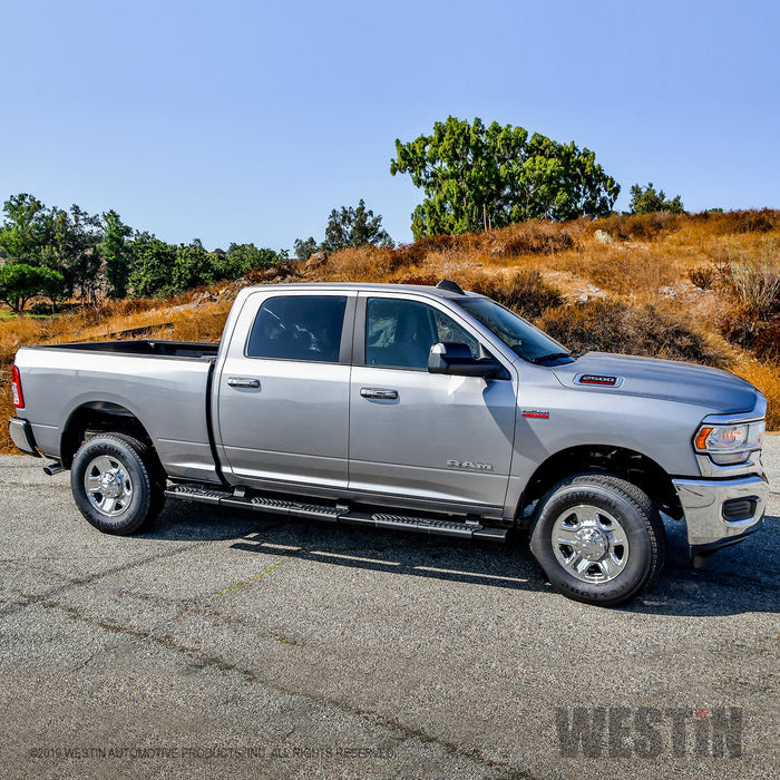 Westin 28-534785 R5 M-Series Wheel-to-Wheel Nerf Step Bars; Textured Black; Steel; - Truck Part Superstore