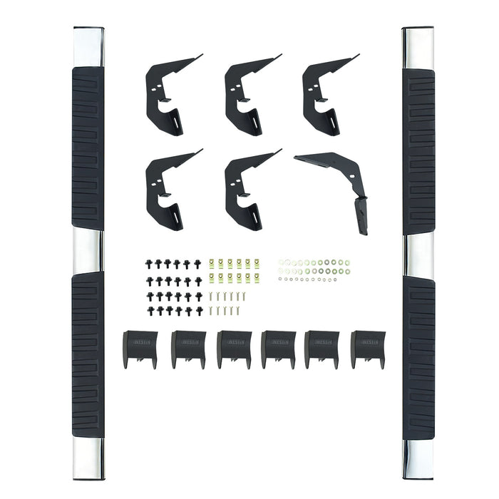 Westin 28-71030 R7 Nerf Step Bars; Stainless Steel; Mount Kit Included; - Truck Part Superstore
