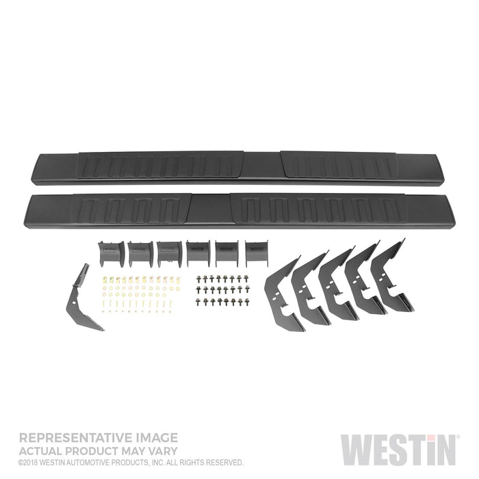 Westin 28-71095 R7 Nerf Step Bars; Black; Mount Kit Included; For Super Crew Cab; - Truck Part Superstore
