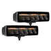 Go Rhino 750600622FBS Blackout Combo Series Lights - Pair of Sixline Flood Lights With Amber Accent - Truck Part Superstore