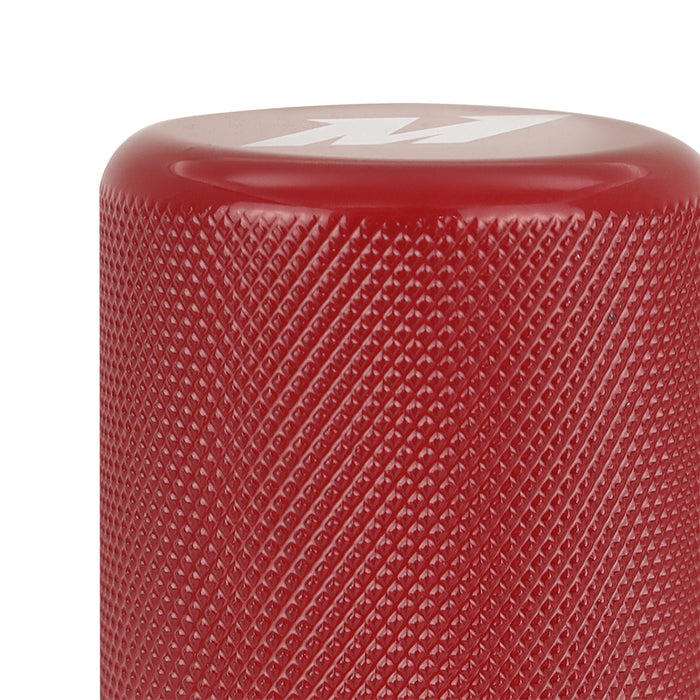 Mishimoto MMSK-XLK-RDH Mishimoto Weighted Shift Knob, XL, Knurled, Red - Truck Part Superstore