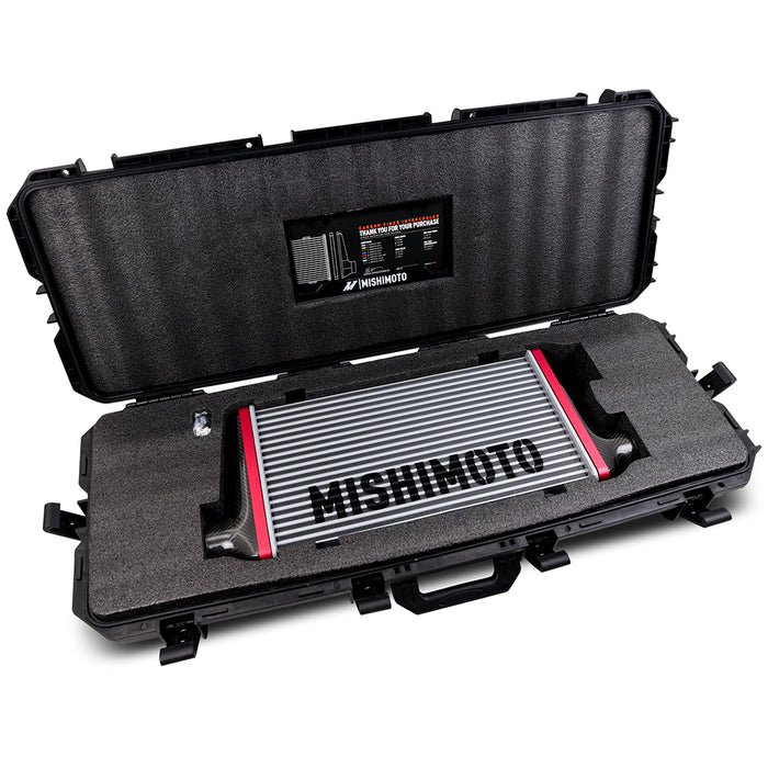 Mishimoto MMINT-UCF-M4B-S-BK MMINT-UCF, Matte Tanks, 450mm Black Core, Straight, Black Anodized V-Band - Truck Part Superstore
