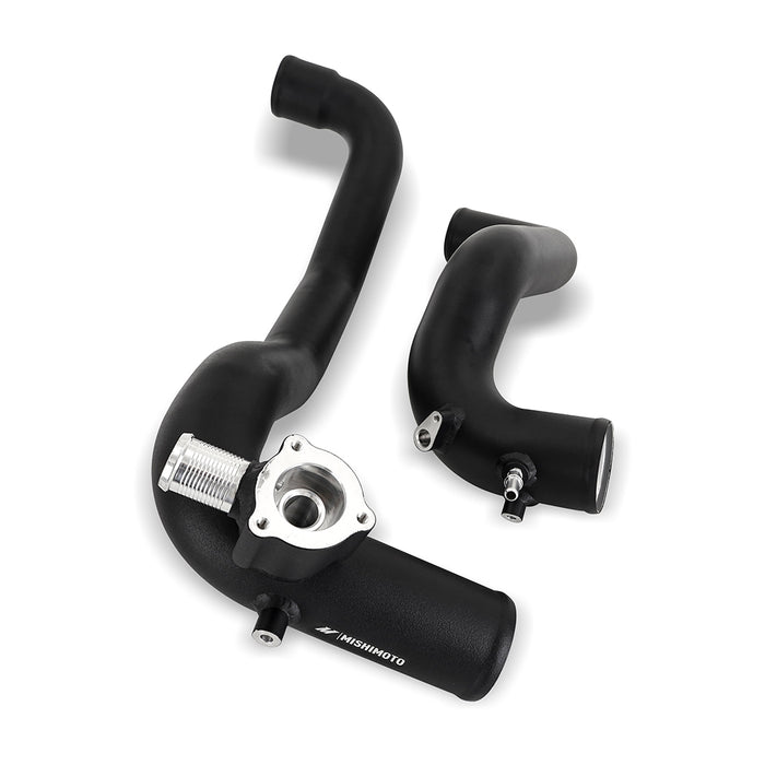 Mishimoto MMINT-BR23-21HKSLBK High-mount Intercooler Kit, 2021+ Ford Bronco 2.3L, Silver Core, Black Pipes - Truck Part Superstore