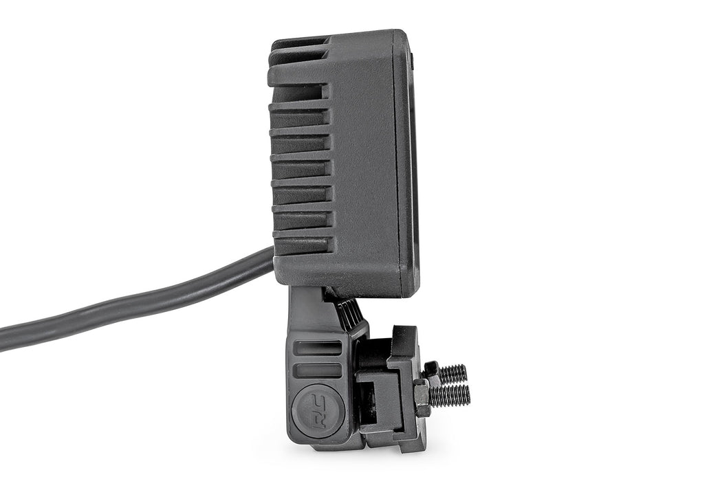 Rough Country 70802 LED Light Pair 2 Inch Square Flood Swivel Mount Rough Country - Truck Part Superstore