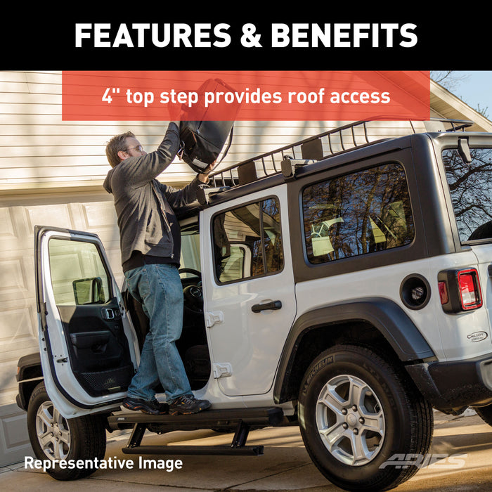 ARIES 3034472 ActionTrac 48.75" Powered Running Boards, Select Ford Bronco 2-Door for Select Ford Bronco