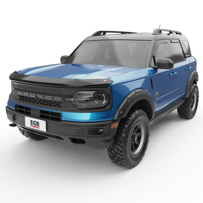 EGR 303565 EGR Superguard style matte black hood guard - proudly made in the USA - Truck Part Superstore