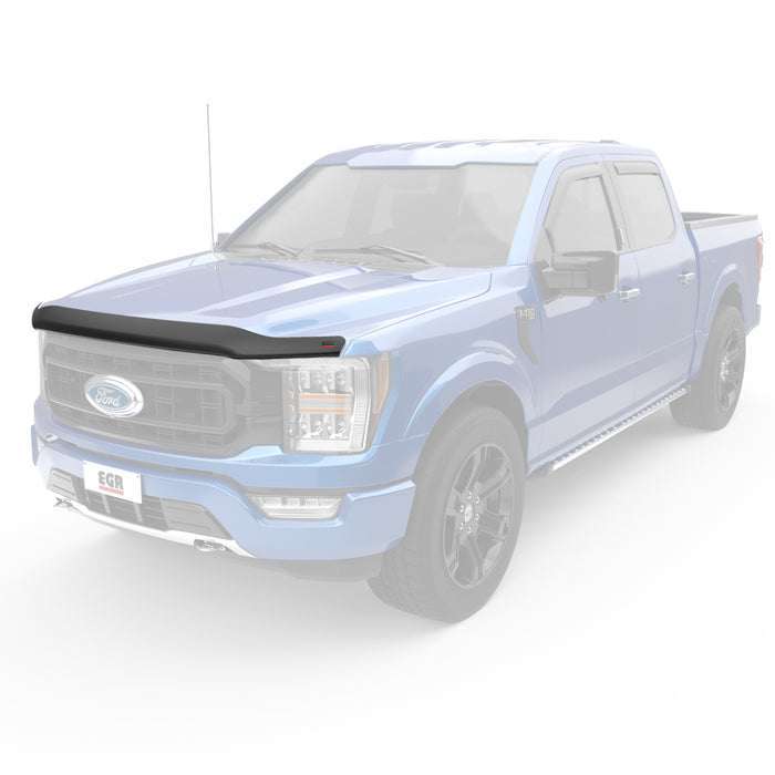 EGR 303581 EGR Superguard Style Dark Smoke Hood Guard - proudly made in the USA. - Truck Part Superstore