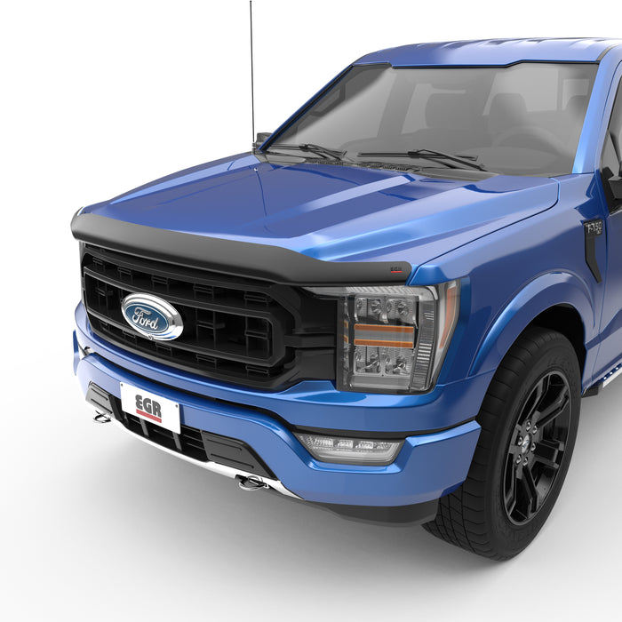 EGR 303585 EGR Superguard Style Black Hood Guard - proudly made in the USA. - Truck Part Superstore