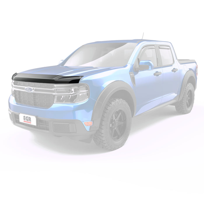 EGR 303595 EGR Superguard style matte black hood guard - proudly made in the USA - Truck Part Superstore