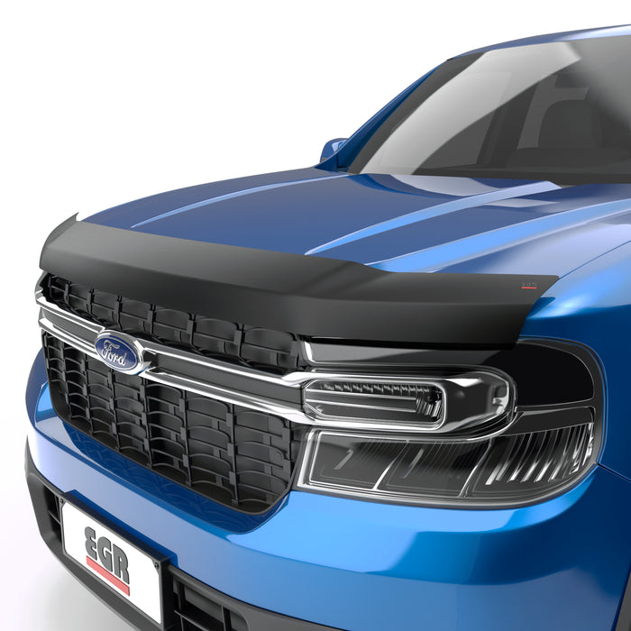 EGR 303595 EGR Superguard style matte black hood guard - proudly made in the USA - Truck Part Superstore