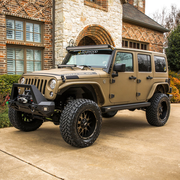 ARIES 3036570 ActionTrac 69.6" Powered Running Boards, Select Jeep Wrangler JK for Select Jeep Wrangler