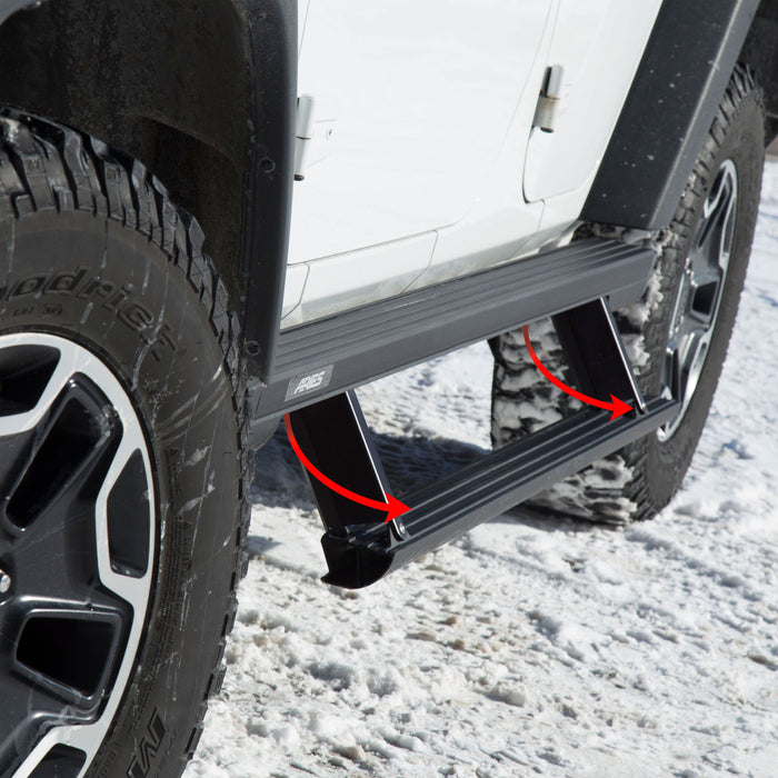ARIES 3036572 ActionTrac 69.6-Inch Retractable Powered Running Boards, Fits Select Ford Bronco 4-Door for Select Ford Bronco