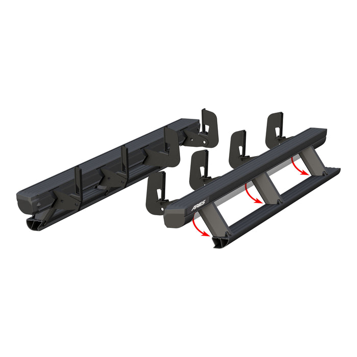 ARIES 3047902 ActionTrac 83.6" Powered Running Boards, Select Silverado, Sierra, Crew Cab for Select Chevrolet Silverado 1500