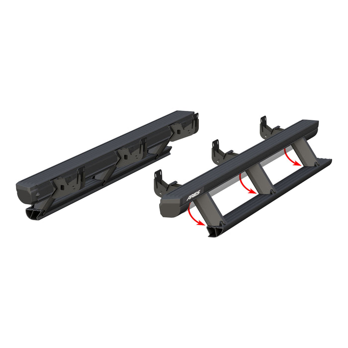 ARIES 3047912 ActionTrac 83.6" Powered Running Boards, Select Ram 1500, 2500, 3500 Crew Cab for Select Ram 2500