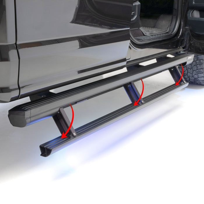 ARIES 3047913 ActionTrac 83.6" Powered Running Boards, Select Ram 2500, 3500 Extended Crew Cab for Select Ram 2500