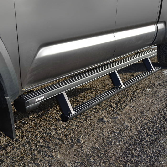 ARIES 3047953 ActionTrac 83.6" Powered Running Boards, Select Toyota Tacoma Crew Cab for Select Toyota Tacoma