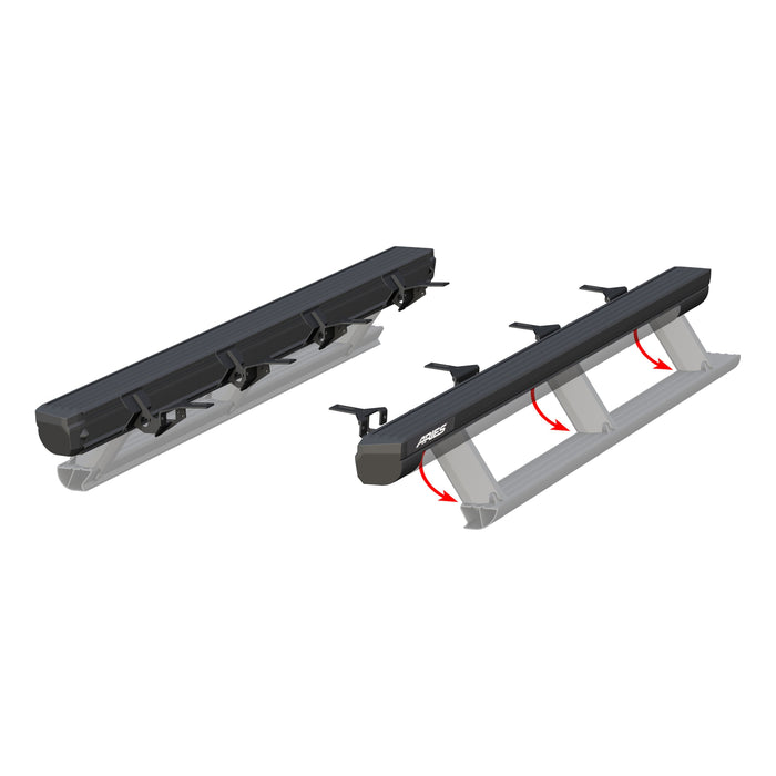 ARIES 3047975 ActionTrac 83.6" Powered Running Boards, Select Jeep Gladiator for Select Jeep Gladiator