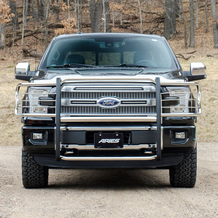 ARIES 3066-2 Polished Stainless Grille Guard, Select Ford F-150 for Select Ford F-150