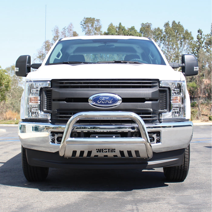 Westin 31-5370 E-Series Bull Bar; 3 in. Dia.; Polished Stainless Steel; - Truck Part Superstore