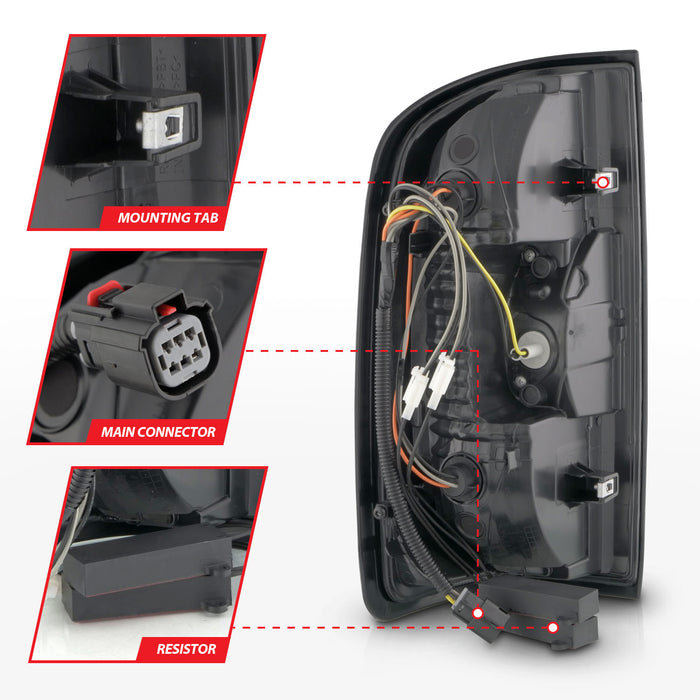 ANZO USA 311434 Tail Light Assembly - Truck Part Superstore