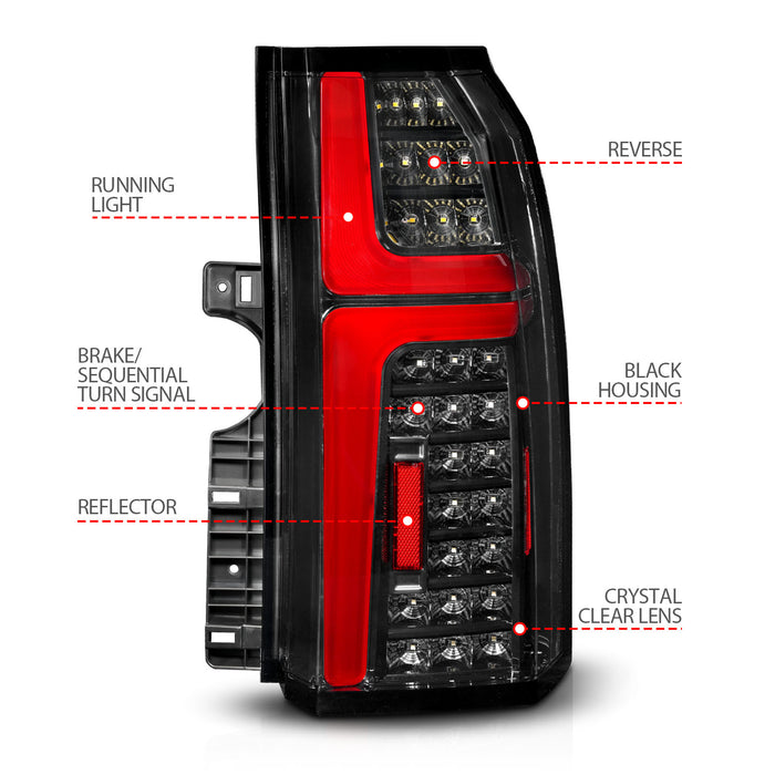 ANZO USA 311467 Tail Light Assembly - Truck Part Superstore