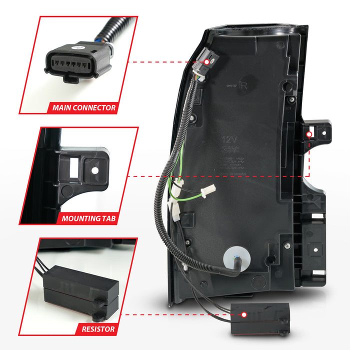 ANZO USA 311467 Tail Light Assembly - Truck Part Superstore