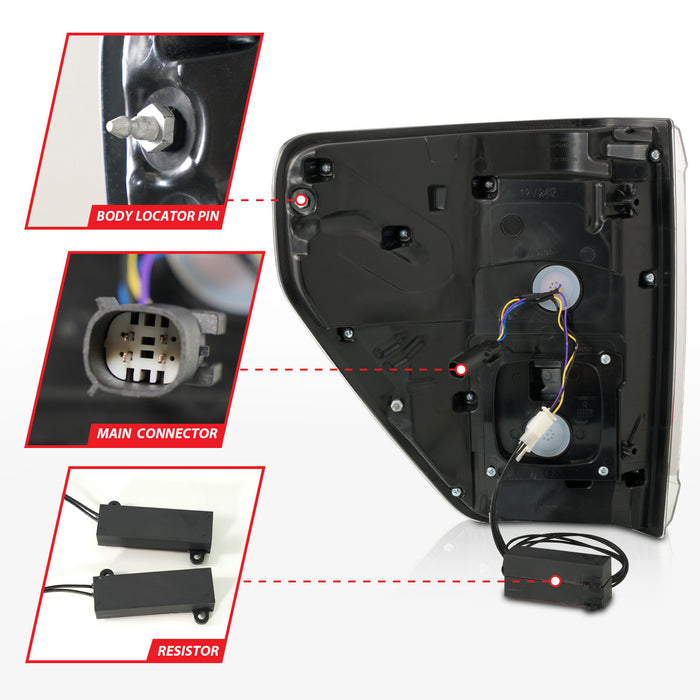 ANZO USA 311475 Tail Light Assembly - Truck Part Superstore