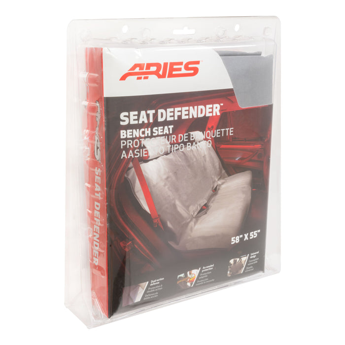 ARIES 3146-01 Seat Defender 58" x 55" Removable Waterproof Grey Bench Seat Cover